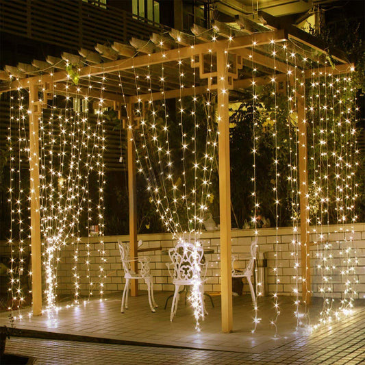 3M 300 LEDs String Curtain Light with Remote